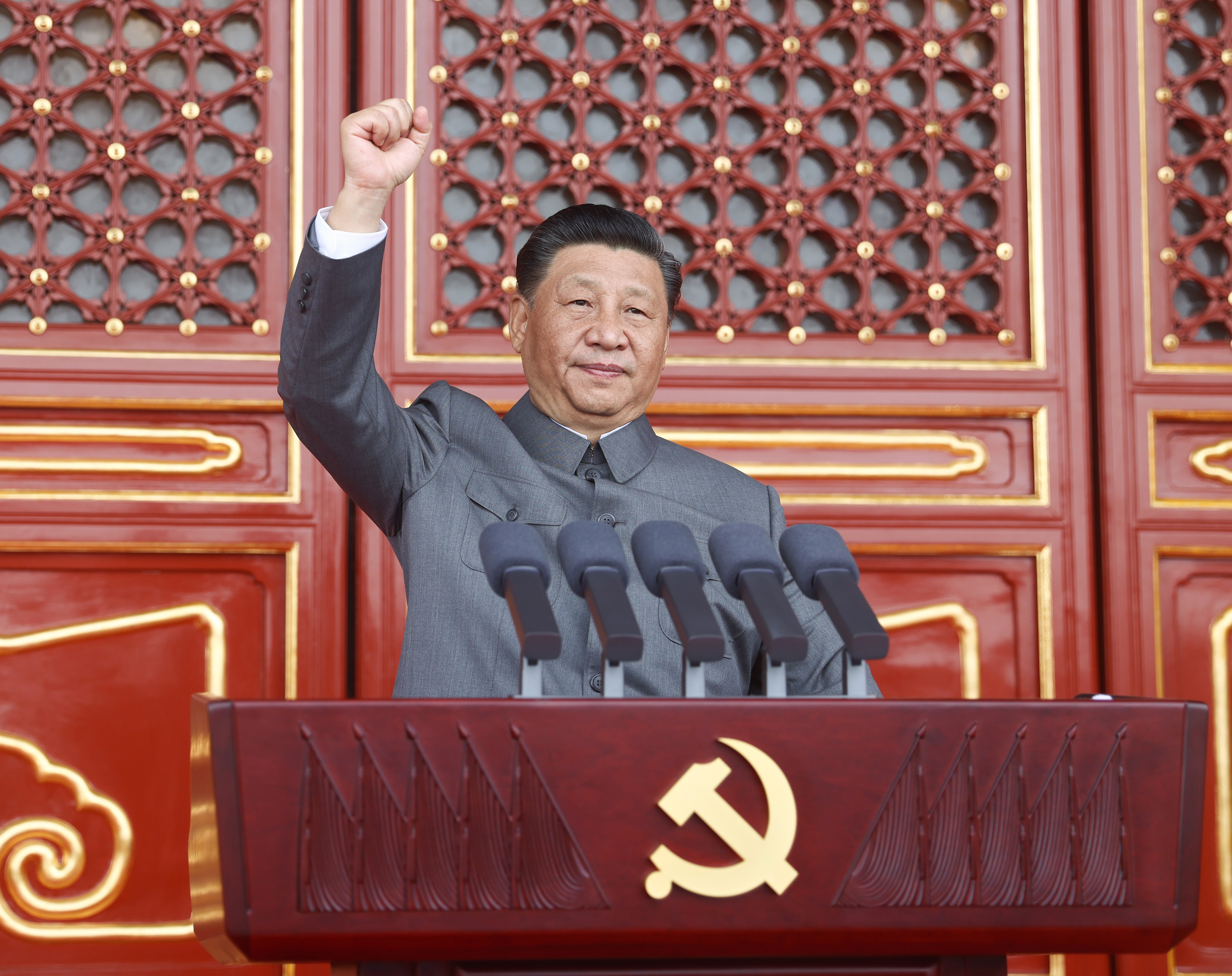 2021年7月1日，慶祝中國(guó)共產(chǎn)黨成立100周年大會(huì)在北京天安門廣場(chǎng)隆重舉行。習(xí)近平總書記發(fā)表重要講話。